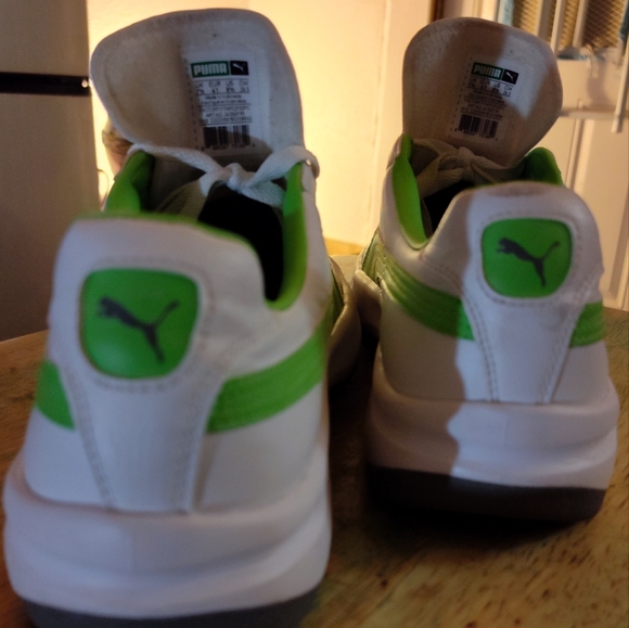 Puma GV Special Mens sz 8.5 Wht/Lime Green - Picture 4 of 6